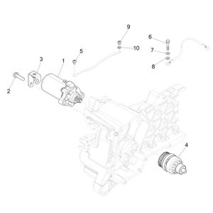 Bendix - Rozrusznik Piaggio Zip 4-suwowy (Euro 4 wtrysku IGET)