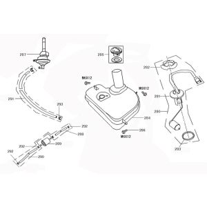 Zbiornik gazu AGM Retro Extra matowy czerwony