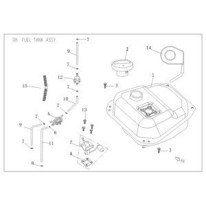 Zbiornik paliwa Agm Vx50 plus