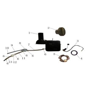 Zbiornik gazu China GT czarny