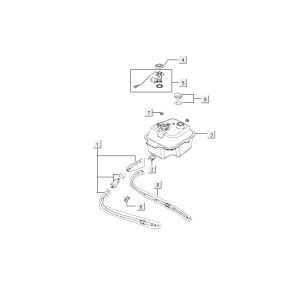 Zbiornik paliwa Kymco Agility 10' 4-suwowy ciemnoszary