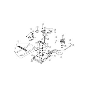 Zbiornik paliwa Kymco Dink AC 2-suwowy Srebrny