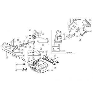 Zbiornik paliwa Kymco New Dink 4-suwowy czarny metaliczny