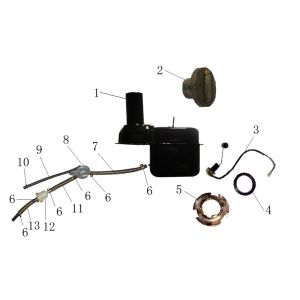 Zbiornik paliwa Vom Bella antracyt