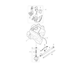 Zbiornik benzyny Yamaha Aerox 2-suwowy