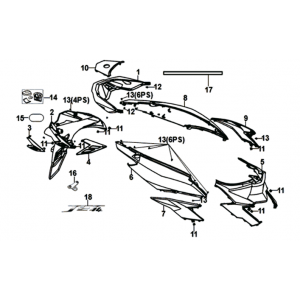 Poszycie Sym Jet 14 125I E4 (R-010CA)