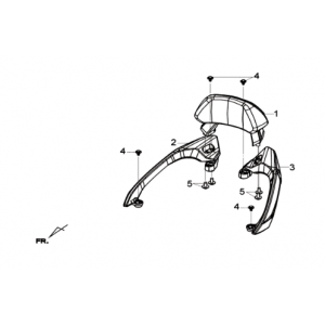 Uchwyt L/R Sym Joymax 300I ABS E3 2014-2016