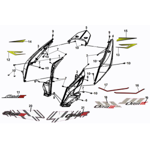 Obudowa obudowy Sym Orbit III 50 E5 Flash Czarna/Matowa Czarna (BK5560S/BK-007U)