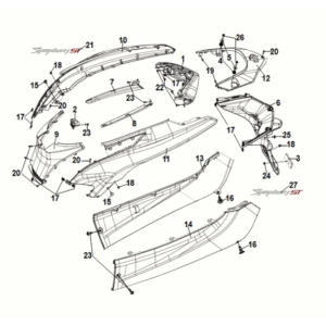 Obudowa Sym Symphony ST 50 E5 Biała (WH-8028P)