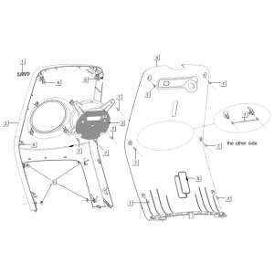 Osłona nóg - osłona przednia Niu M+ sport biała