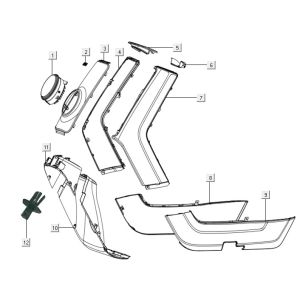 Kapdelen - przód biały Niu N1S
