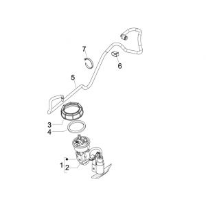 Piaggio Beverly 300 IE ABS E4 2016 - 2020 (EMEA) pompa paliwa