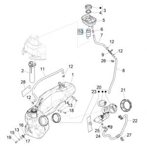 Piaggio Liberty 125 4-suwowy 3V IE ABS zbiornik paliwa (IGET Euro 5)