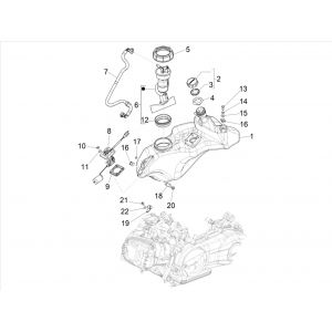 Poduszka powietrzna Vespa Sprint 125 4T 3V IE ABS E5 2021 (EMEA)