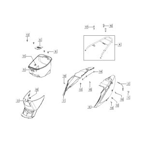 Buddybak Kymco Agility 10' 4-suwowy ciemnoszary