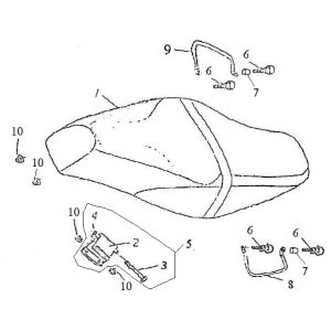 Buddyseat Eagle-Wing Torino niebieski kremowy