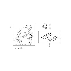 Buddyseat Kymco New Sento 4-suwowy 50i czarny