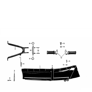 Siodło Zundapp KS 50 530-010, 500 i 510