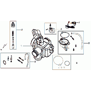 Gaźnik SYM VS125 Euro3-Carburateur SYM VS125 Euro3