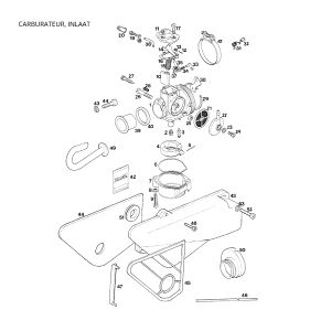 Carburateur - luchtfilter Tomos STANDARD QUADRO LUXE 1996-1997