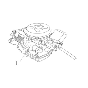 Gaźnik China Ape50 brązowy