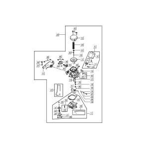 Gaźnik Kymco Like 4-suwowy czarny połysk jak T T 2015