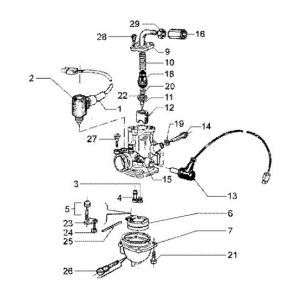 Gaźnik mikuni Gilera Runner 180cc FXR 2-suwowy