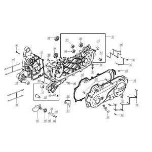 Carter Kymco Agility FR 12" 4-suwowy euro4 brązowy