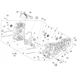 Carter Piaggio Medley 150 IE ABS Euro 4 2016-2020