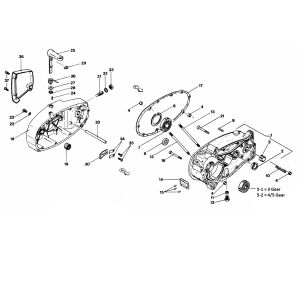 Carter - Osłona sprzęgła Zundapp 529-020 tm 026