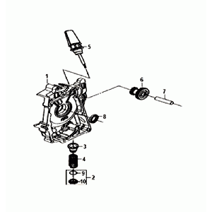 SKRZYNIA KORBOWA SILNIK PRAWY/START Sym Orbit III Czarny