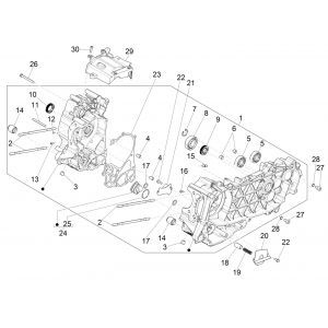 Carter Vespa GTS 125 4-suwowy IE ABS Euro4 2016-2018