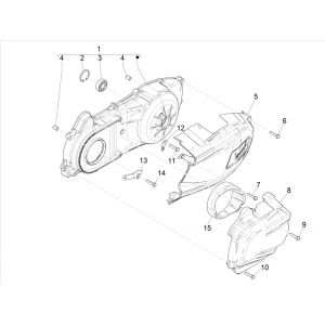 Vespa GTS 300 HPE 4T 4V IE ABS E4 2019 (EMEA) pokrywa skrzyni korbowej