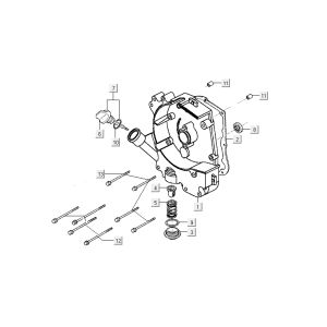Miska olejowa Kymco Agility 10' 4-suwowy ciemnoszary