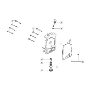 Miska olejowa Kymco Agility 16'+ 4t matowy metaliczny srebrny