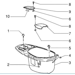 Futerał na kask Piaggio Zip RST 