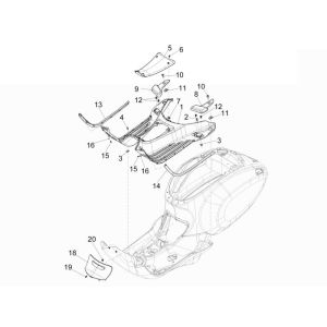 Deska do biegania Vespa Primavera 279/a niebieska