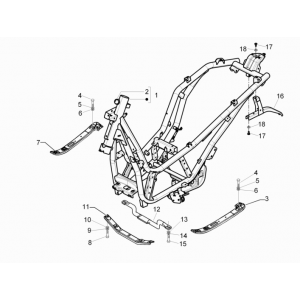 Podwozie Piaggio Beverly 350 E3 Sport Touring 2013-2014