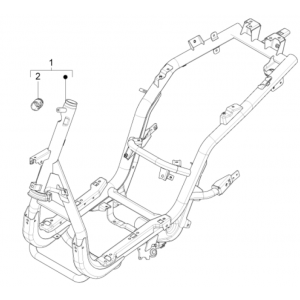 Piaggio Fly 125 4-suwowy 3V IE E3 podwozie i rama