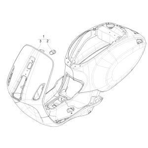Podwozie/Rama Vespa Erica 45KM/H E5 2021 (EMEA)