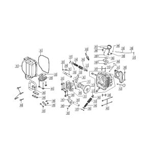 Cylinder 1 Kymco Super 8 Street 4-suwowy czerwony