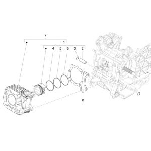 Cylinder Piaggio Liberty 125 4-suwowy 3V IE ABS (IGET Euro 5)