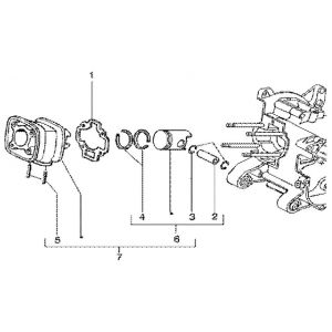 Cylinder i tłok Gilera Runner 180cc FXR 2-suwowy