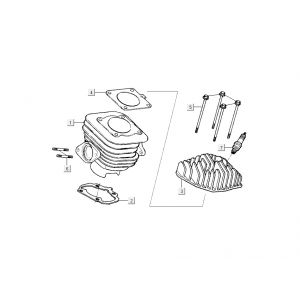 cylinder Kymco Grand Dink 2-suwowy Srebrny