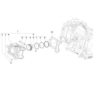 Cylinder Piaggio Medley 125 4T IE ABS E4 2016-2019 (EMEA)