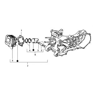 Cylinder Piaggio Typhoon 98-2005 2-suwowy