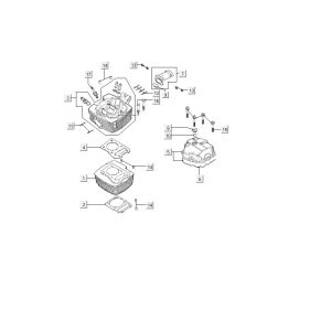 Głowica cylindrów Kymco MXU 150