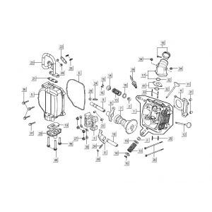 Głowica cylindrów Kymco New Dink 4-suwowy głęboki ocean niebieski