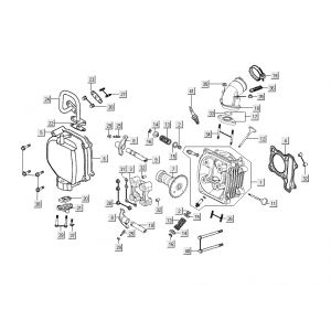 Głowica cylindra Kymco People S 4-suwowy Elegance czarny