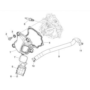 Pokrywa głowicy cylindrów GTS 125 IE
